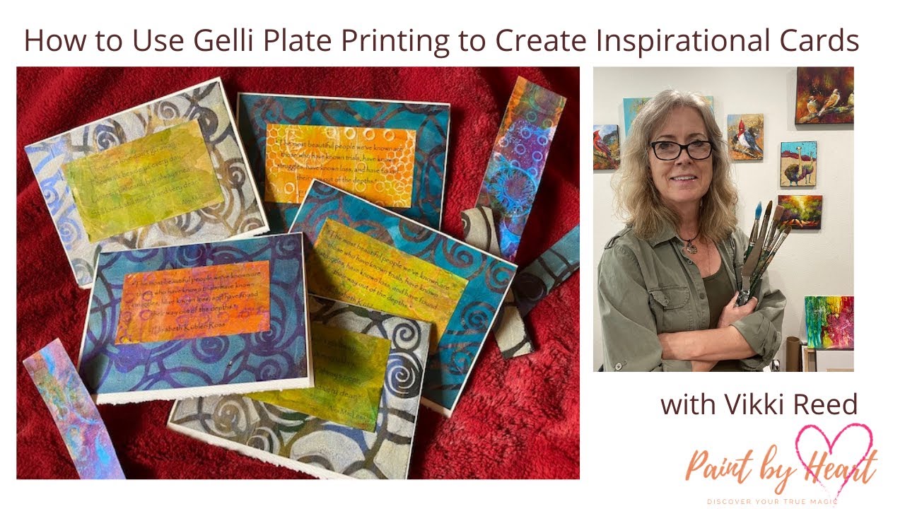 How To Use Gelli Plate Printing To Create Inspirational Cards