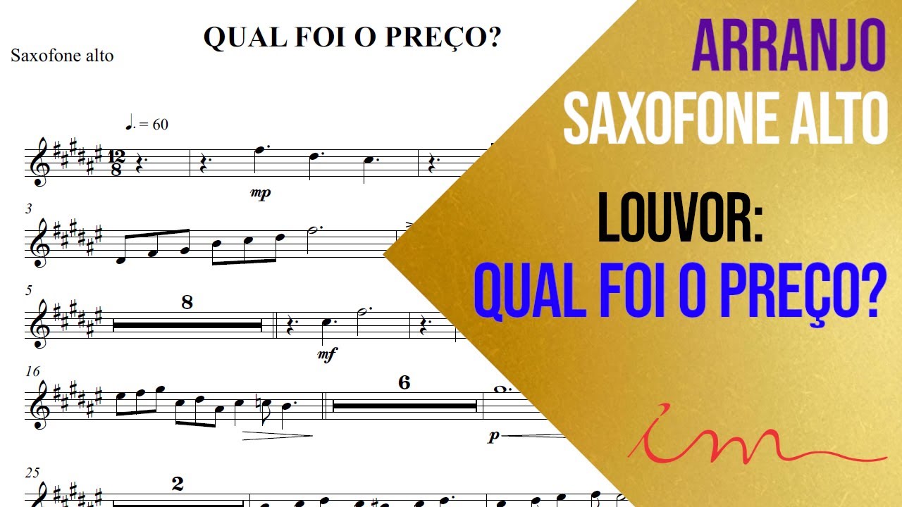 ARRANJO: Qual Foi o Preço? - Saxofone Alto (ICM) 🎷