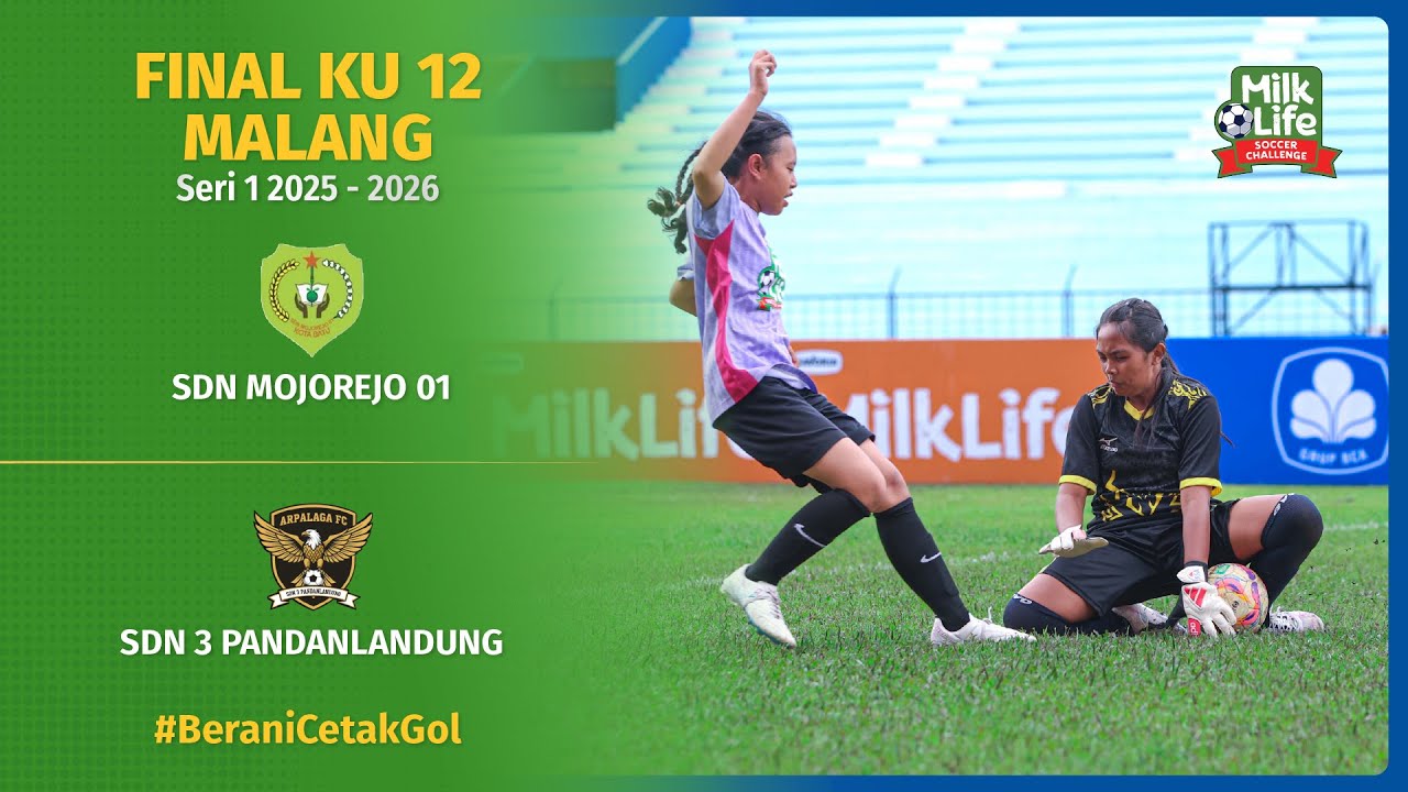 Pertandingan Final KU 12 SDN Mojorejo 01 vs SDN 3 Pandanlandung, Malang
