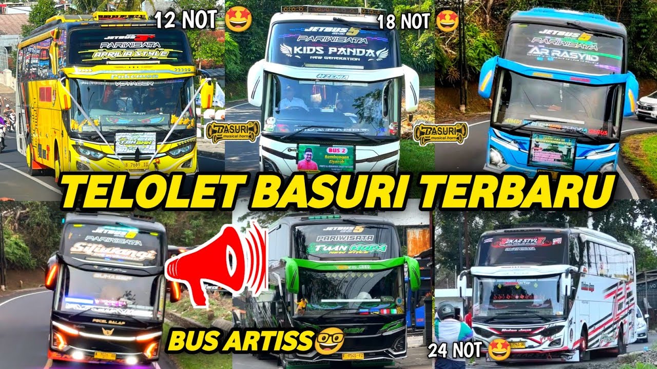 UNIK & TERMERDU‼️KUMPULAN TELOLET BASURI BUS INDONESIA 6 SAMPE 24 NOT😍