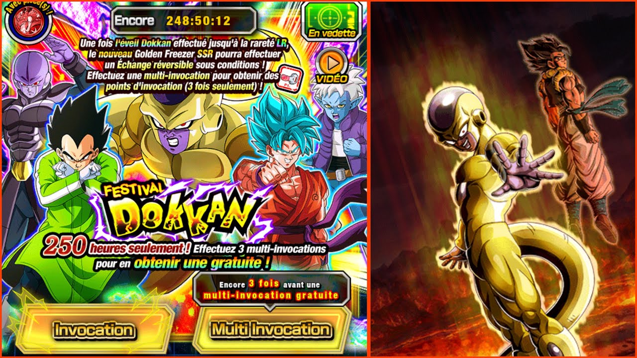 INVOCATION GOLDEN FREEZER TAG GOGETA TANABATA DOKKAN BATTLE !!! UN PORTAIL LÉGER MAIS INTERESSANT 