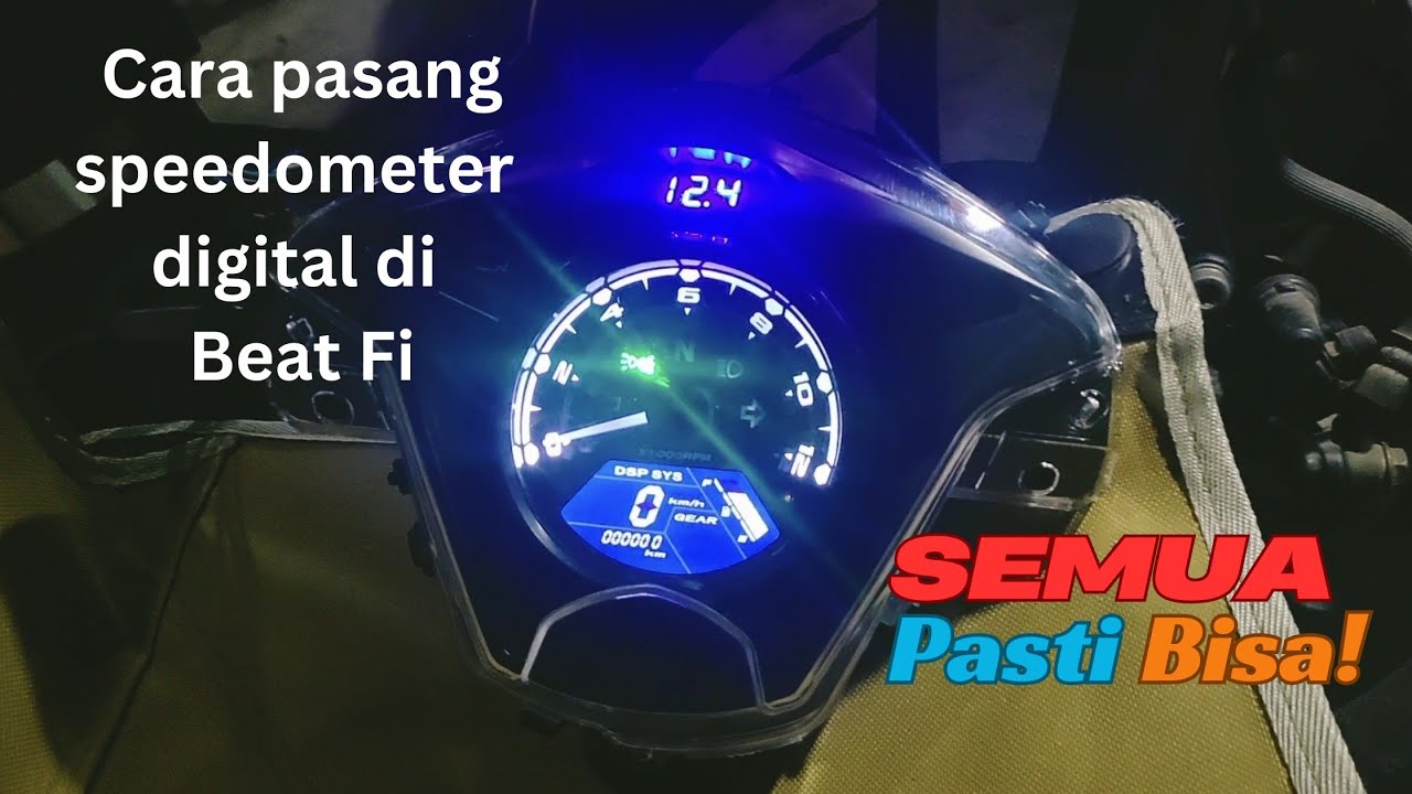 Cara Pasang Speedometer Digital Babon di Beat Fi