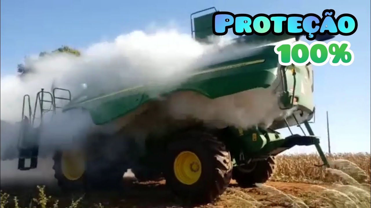 SISTEMA ANTI-INCÊNDIO PARA MAQUINAS AGRICOLAS || DISPARAMOS ELE DE PROPOSITO!!😱