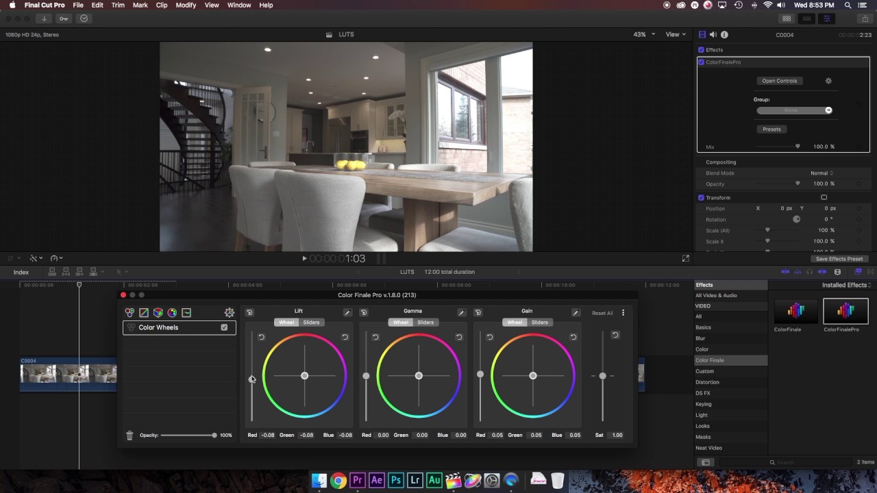 Create your own LUT's in Final Cut Pro X
