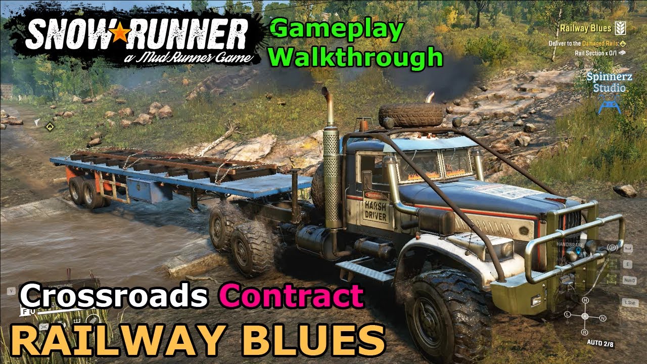 SnowRunner - Railway Blues | Crossroads Belozerks Glades, Central Asia Task | Phase 8