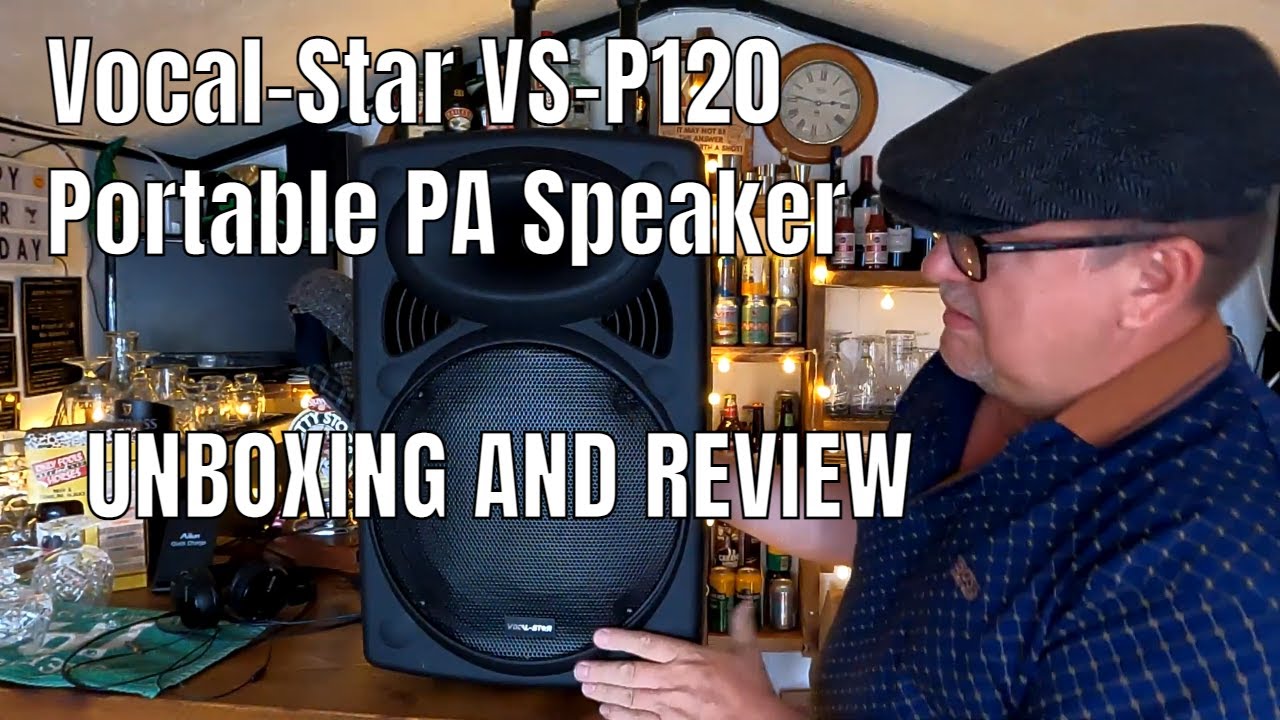 Портативная акустическая система Vocal-Star VS-P120, Bluetooth, 2 беспроводных микрофона. Распако...