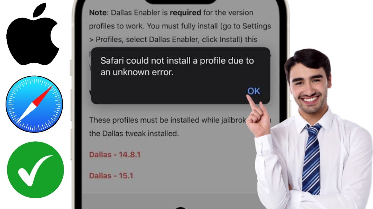 كيفية إصلاح تعذر على Safari تثبيت ملف تعريف بسبب خطأ غير معروف على iPhone