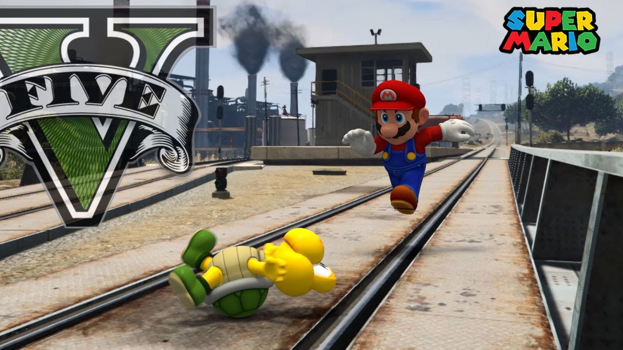 Saving koopa troopa | Mario Bros in GTA 5 #gtav #gta5