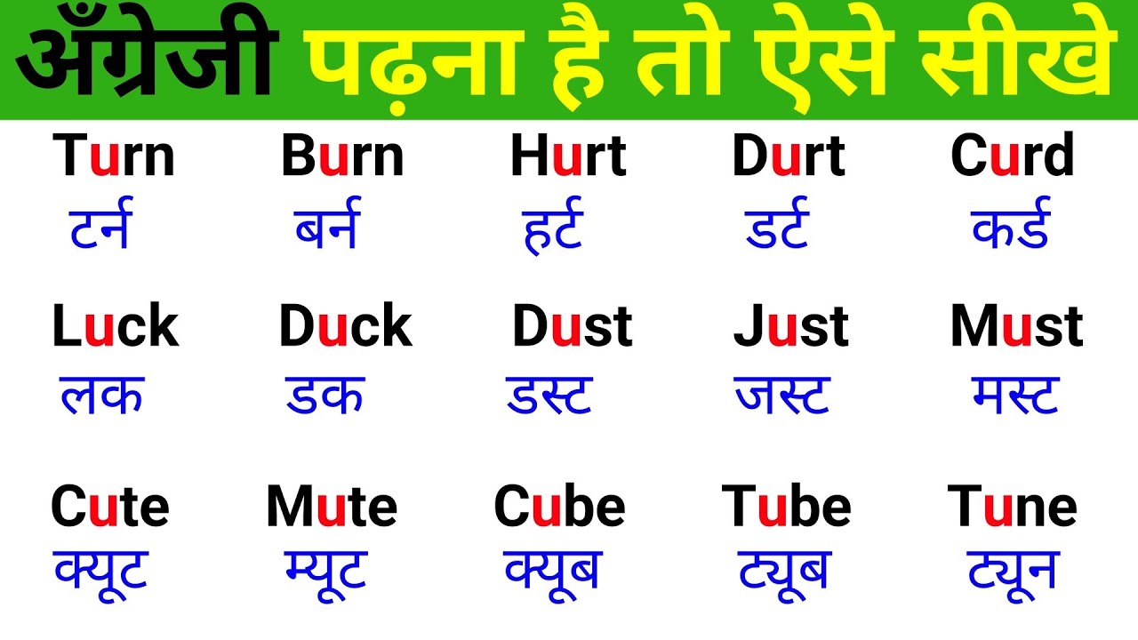 मात्रा द्वारा इंग्लिश पढ़ना सीखे | How To Read English | अँग्रेजी पढ़ना कैसे सीखे