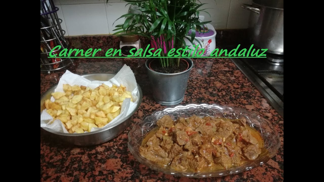 Carne en salsa estilo andaluz