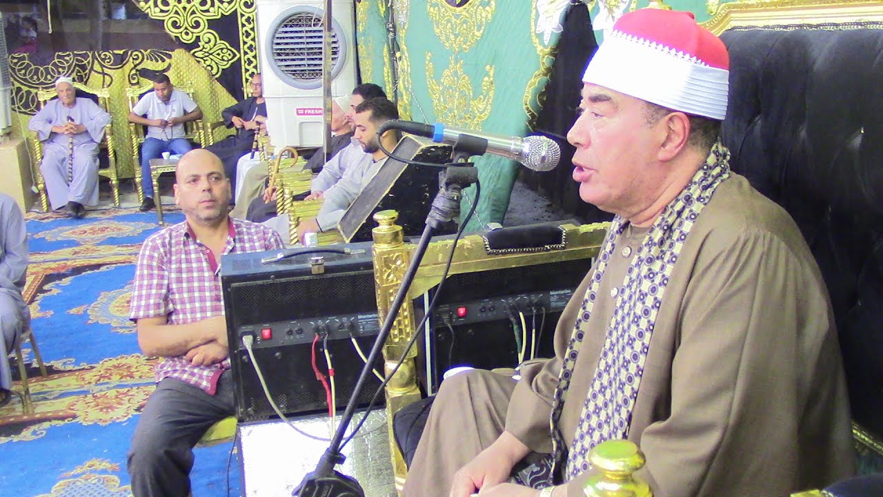 الشيخ خضر احمد مصطفى عزاء الحاج رفعت غنيم نايل ربع العشاء روعه الكمايشه تلا منوفيه