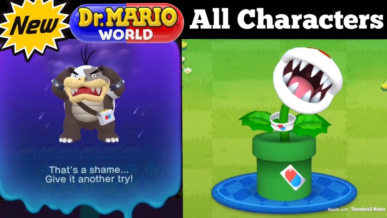 NEW! All Losing and Winning Animations in Dr. Mario World (All Characters)