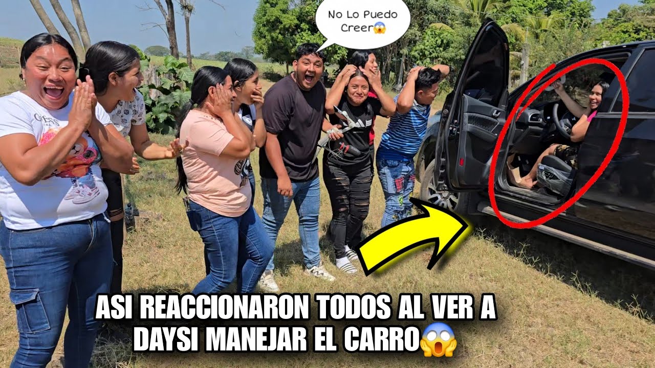 El Grupo De MANU Quedo Boca Abierta Al Ver a DAYSI😱Manejar Por Primera Vez El Carro😍Tienes Que Verla