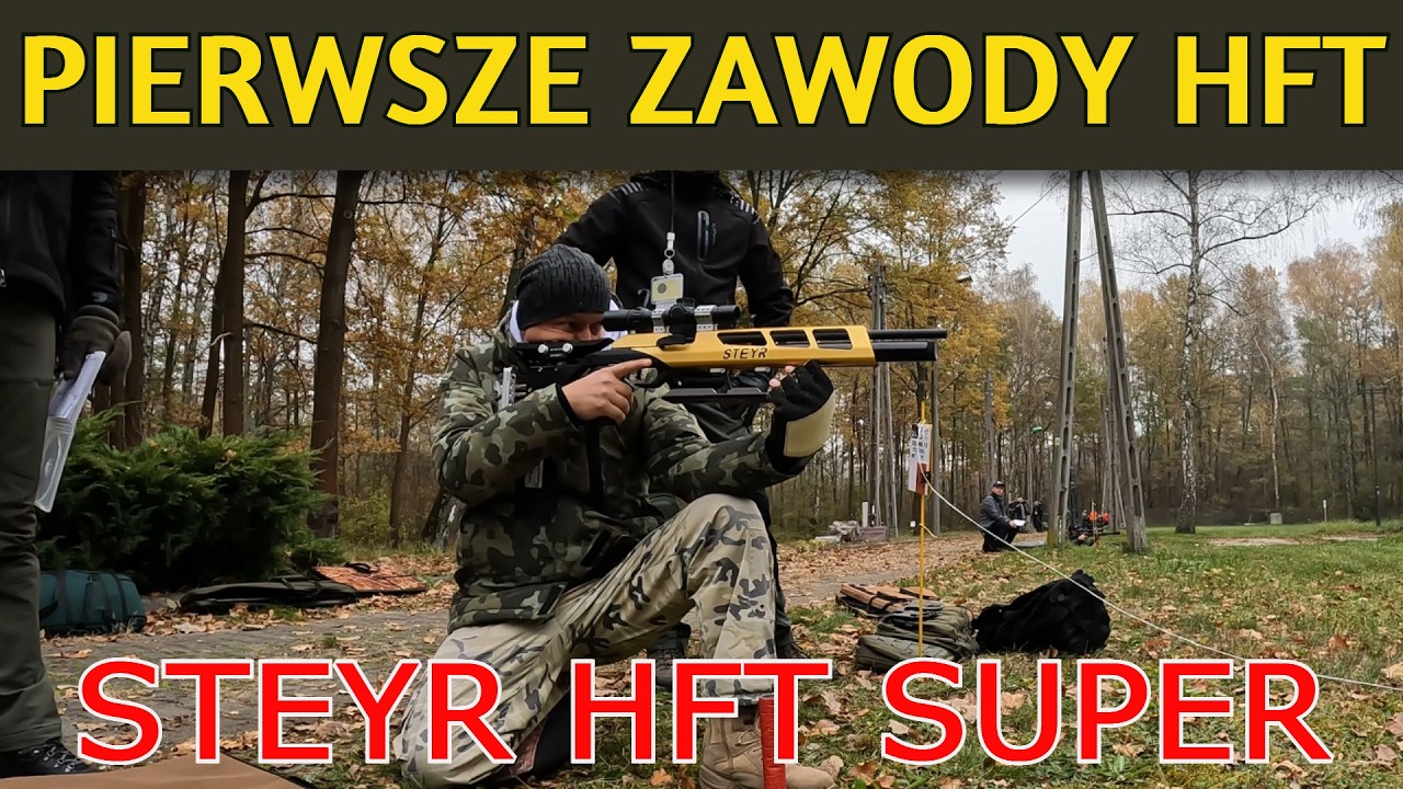 PIERWSZY TEST wiatrówki STEYR CHALLENGE w boju- ZAWODY HFT -#outdoorsport #outdoorshoot #strzelanie