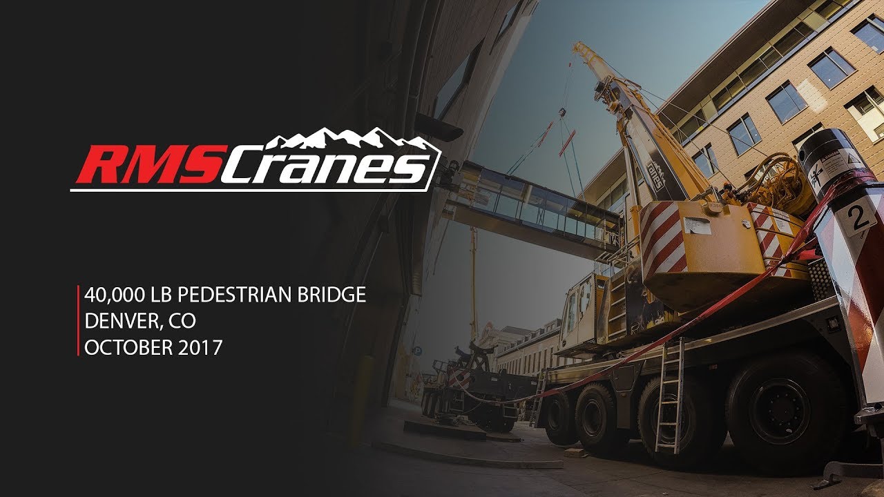 RMS Cranes - Liebherr LTM 1130-5.1 - 40,000 lb Pedestrian Bridge