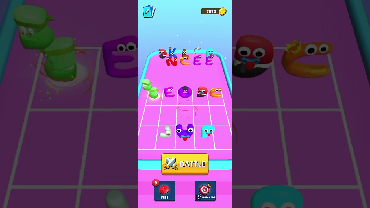 Merge Alphabet Run Part 3 Levels (21-27) Gameplay Walk-through Android IOS 