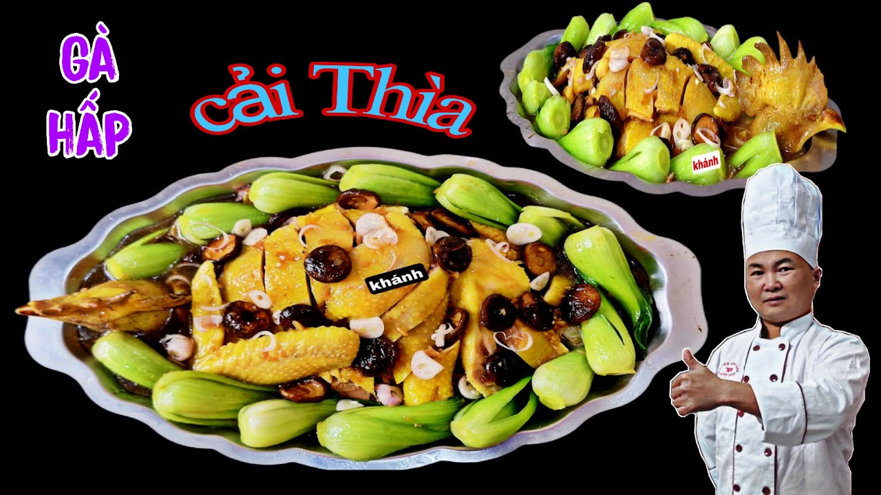 Gà hấp cải  thìa  nhà hàng | chia sẻ cách làm chi tiết  nhất .#amthucdasacmau #gàhấpcảithìa #Gahap