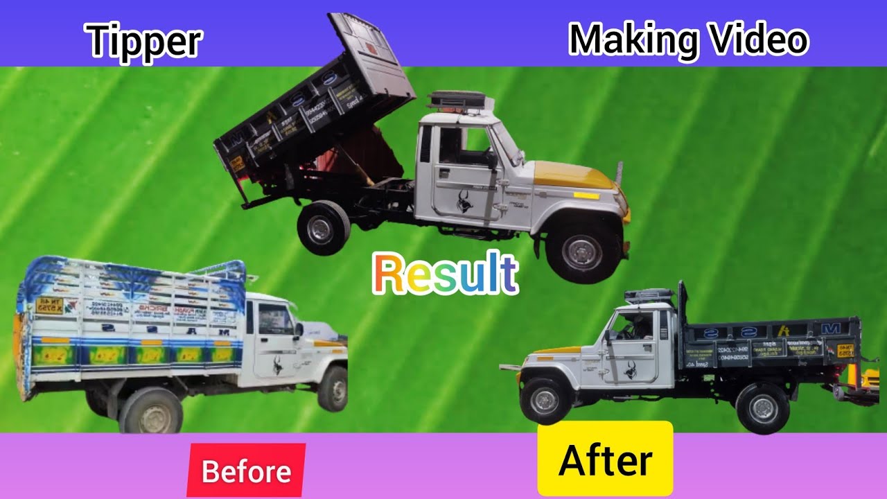 BOLERO PICKUP TIPPER TRANSFORMATION | MAKKING VIDEO |SS AUTO CARE |ONE UNIT BODY MAKING