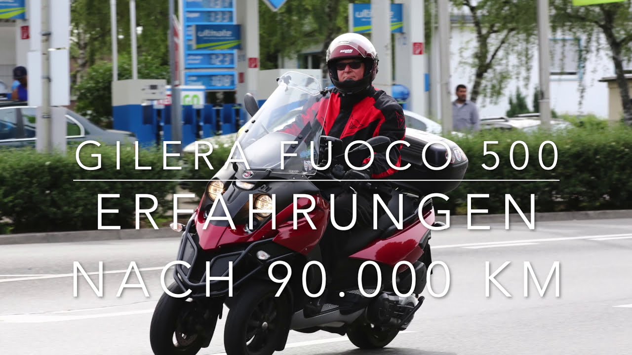 Erfahrungen 90 000 KM mit Gilera Fuoco 500-MP3/Long term test Gilera Fuoco 500 (English subtitles)