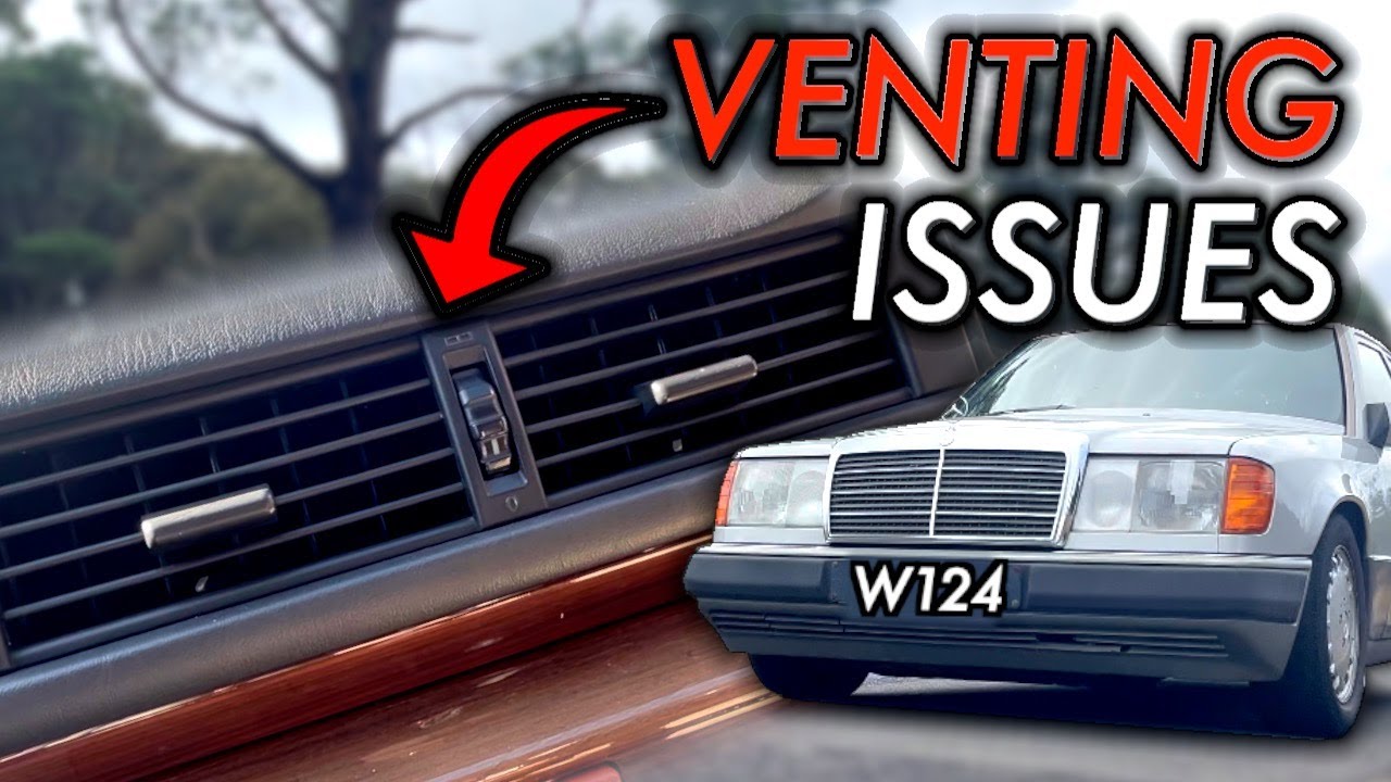 Centre vent not closing in a Mercedes 300E W124 - Repairing the mechanism