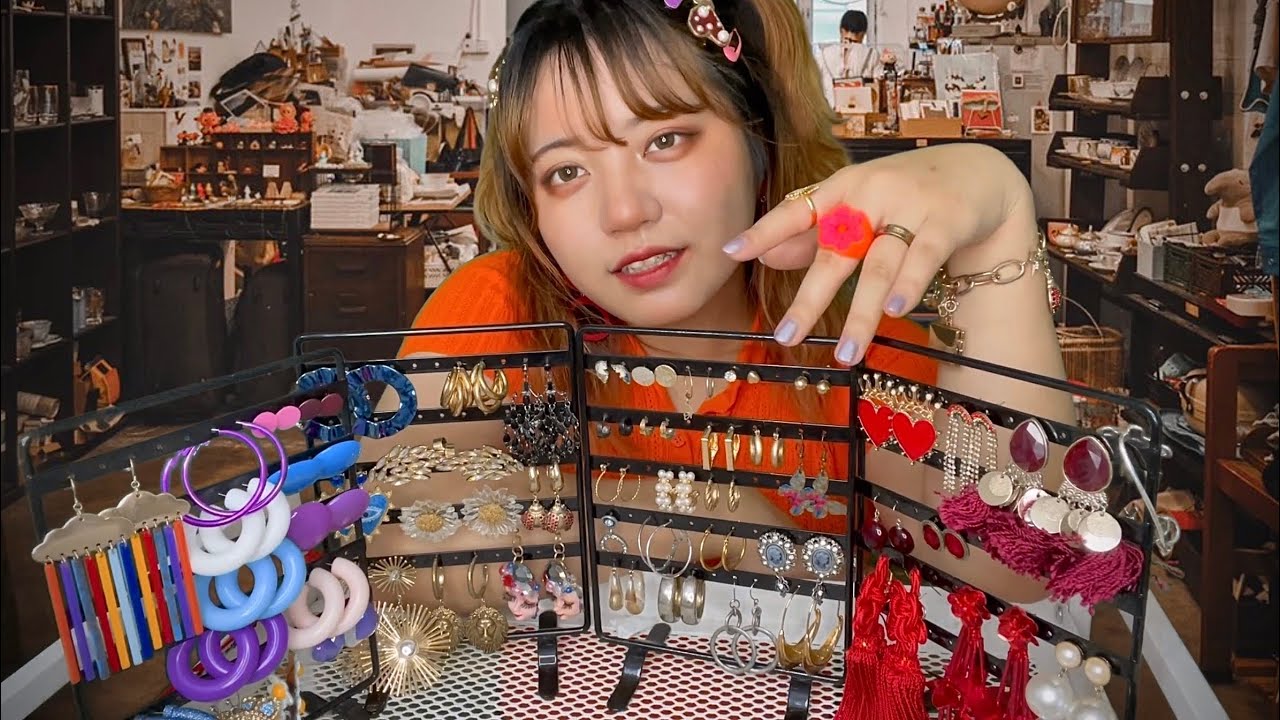 【ASMR】アクセサリーショップへようこそ｜ロールプレイ,ささやき声,ピアス紹介