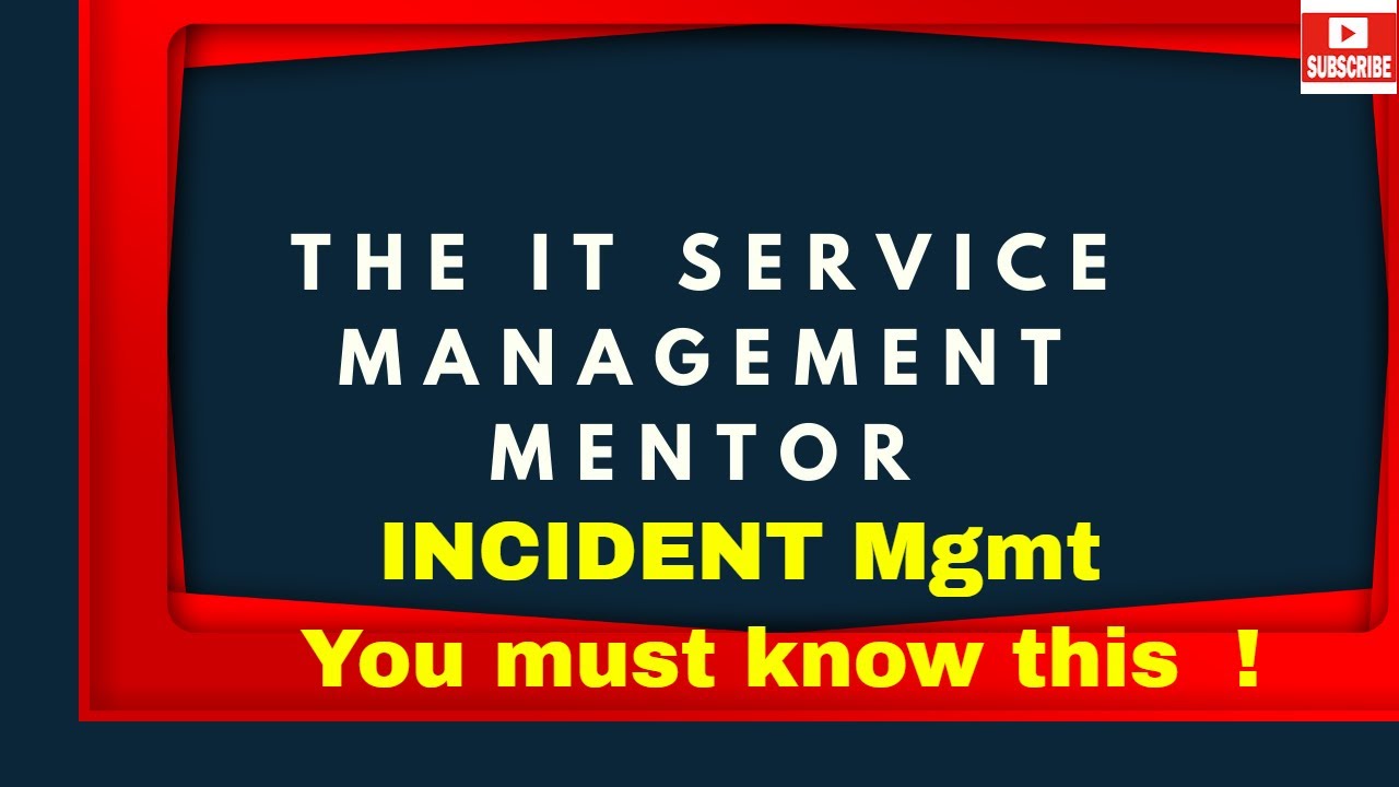 IT Incident management 101