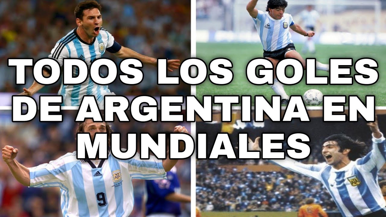Todos los goles de Argentina en los mundiales (1958-2018)