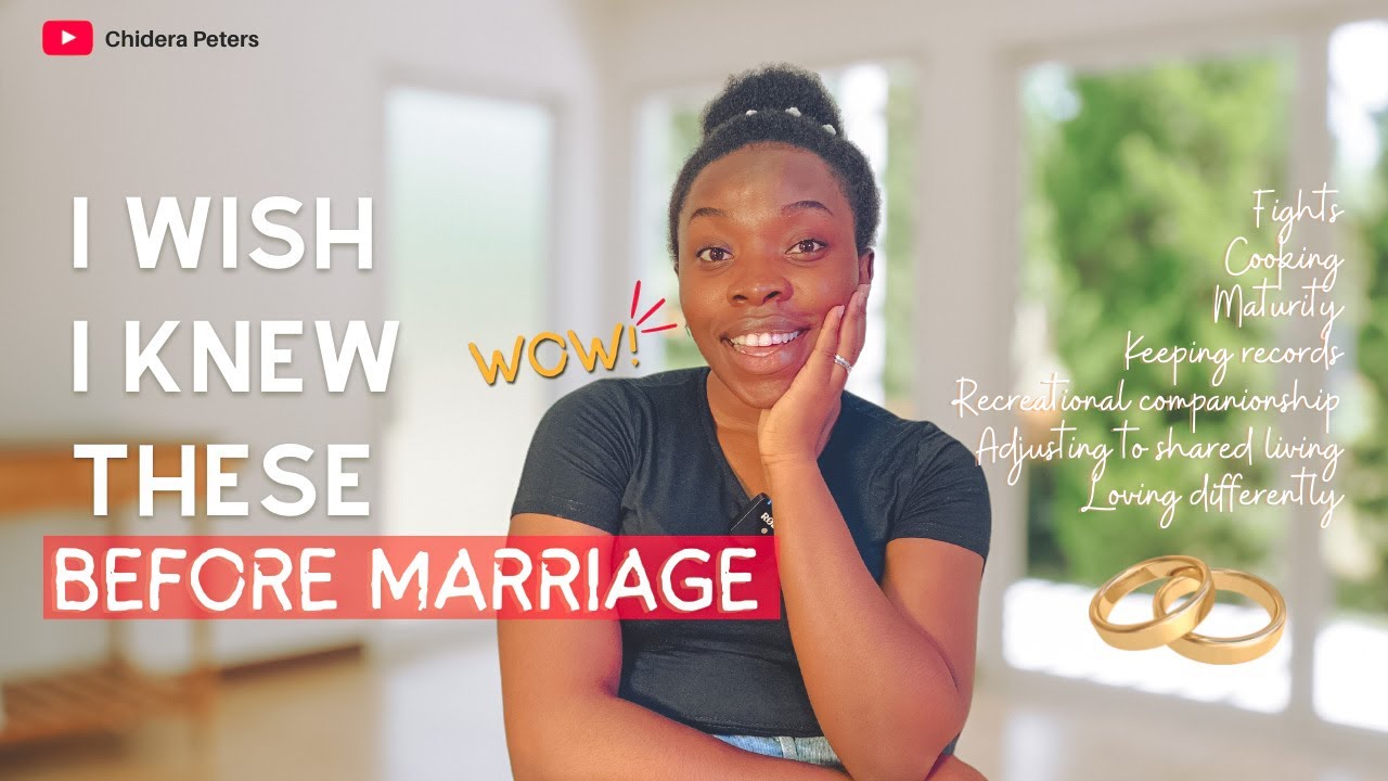 THINGS NO ONE TOLD ME BEFORE GETTING MARRIED *Obvious Things Easily Overlooked*