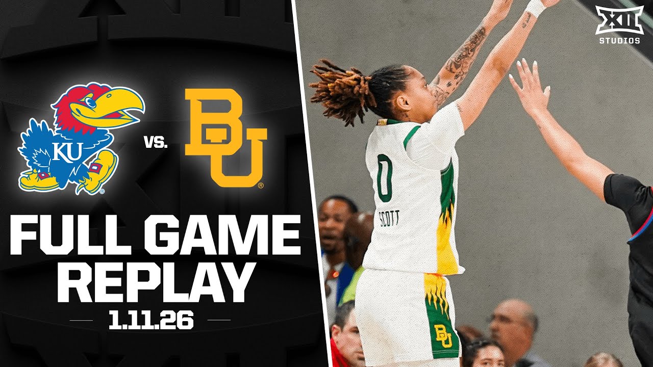 Kansas vs. Baylor Full Game Replay (1.11.26) | 2025-26 Big 12 Women's Basketball