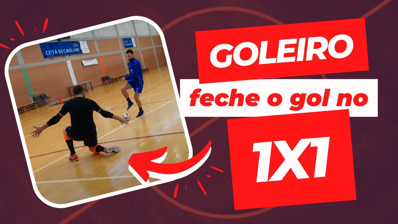 Feche o gol no 1x1 - Dicas para goleiros de futsal #futsal #goleiro #goalkeeper