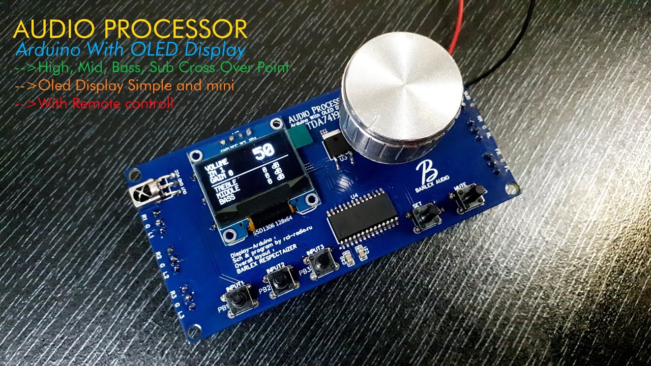 Memuaskan ! Make Arduino Audio Processor TDA7419 OLED Display