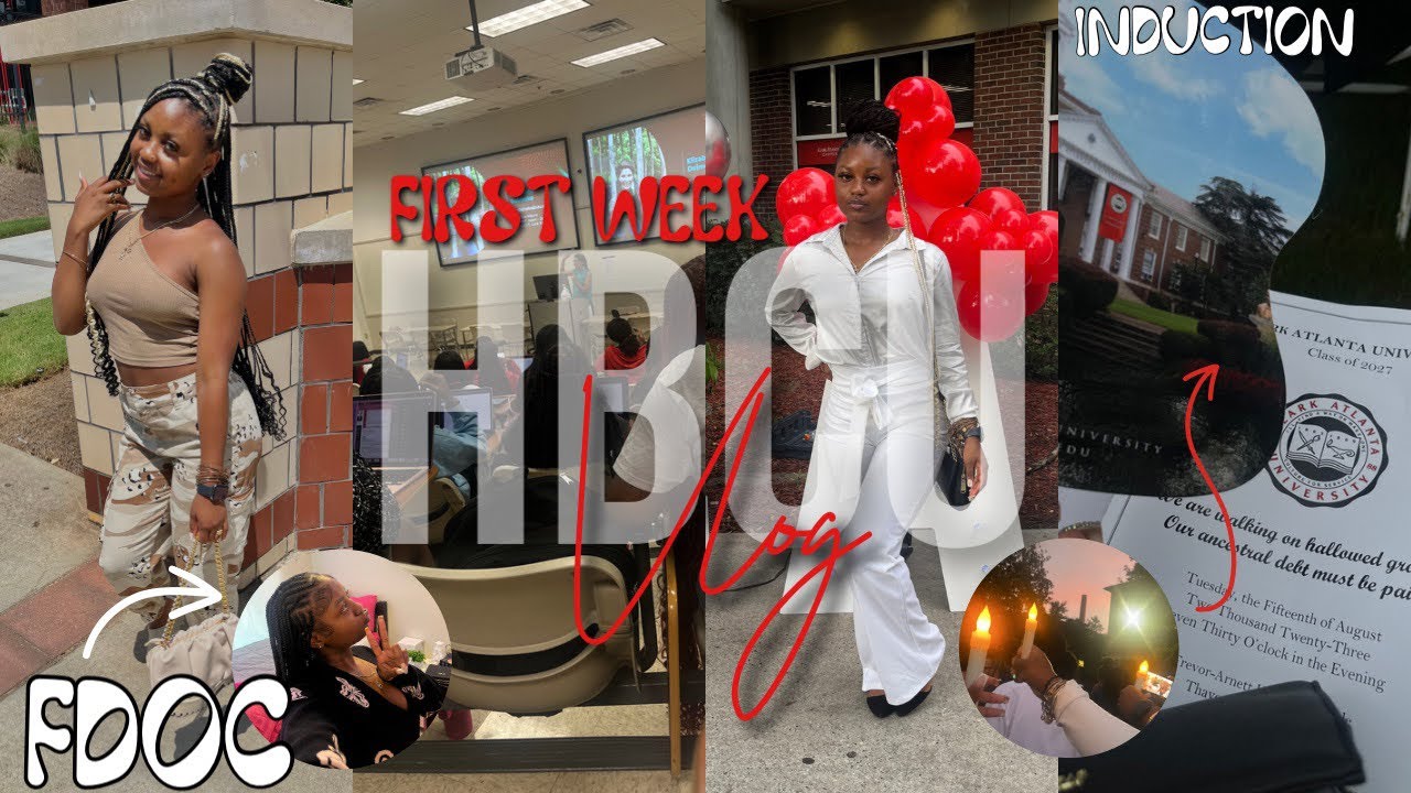 HBCU VLOG | College Diaries EP.02| First Week As A College Freshman at Clark | FDOC, Induction, Food