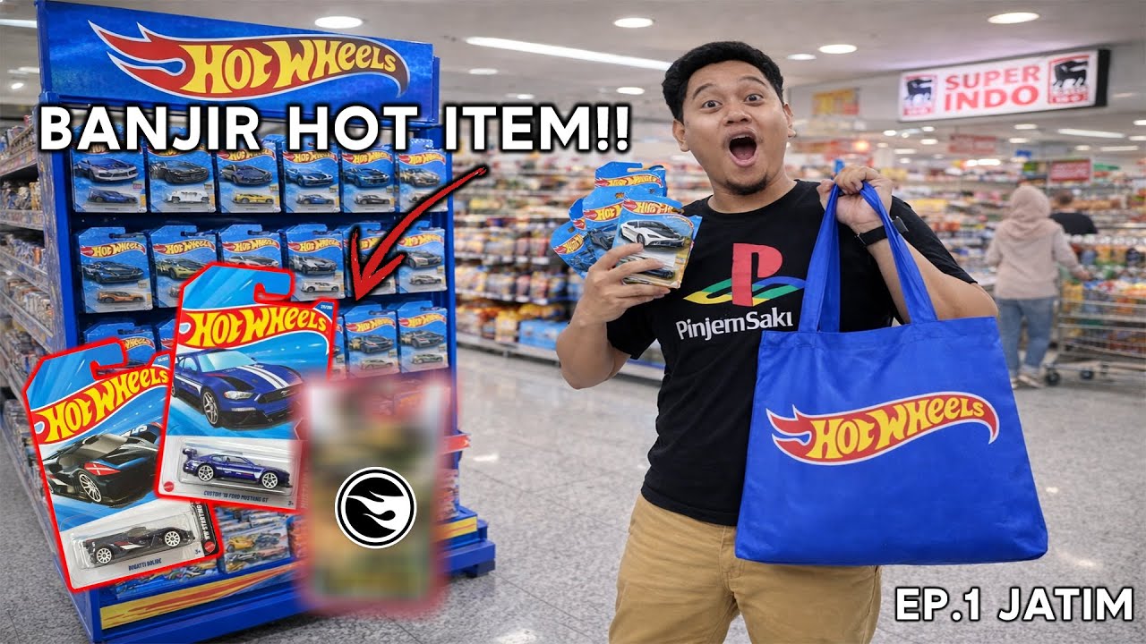 HUNTING Hot Wheels Di 10 KOTA EP.1 – Superindo Jombang Banjir HOT ITEM!