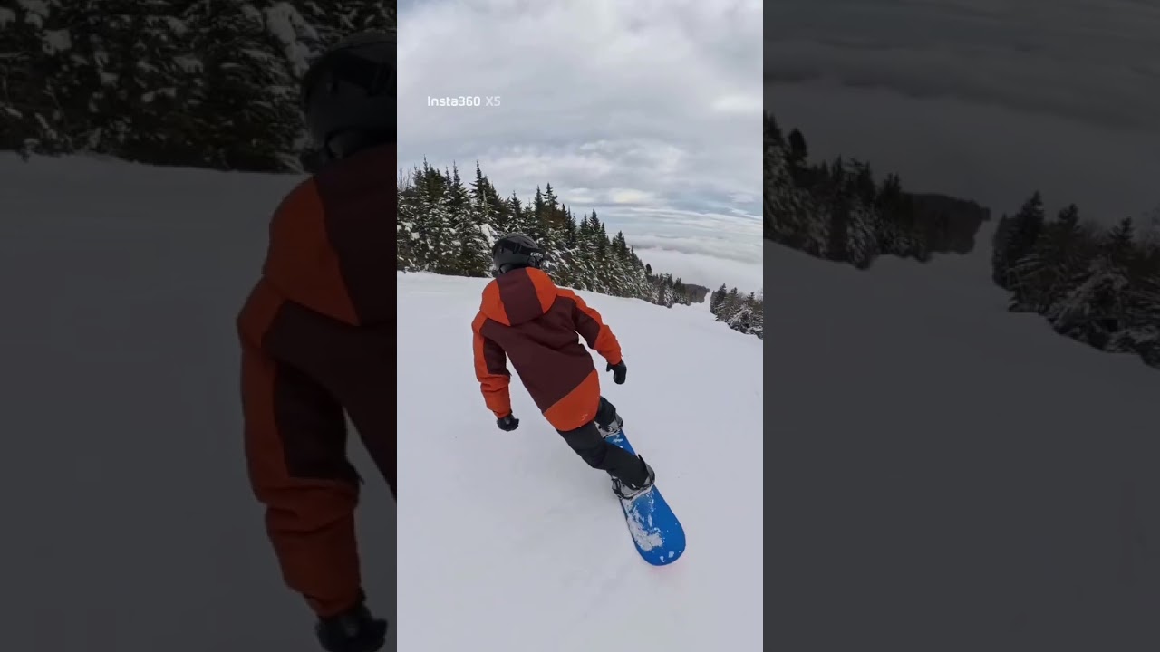 Testing my new insta 360 x5 at Okemo mountain