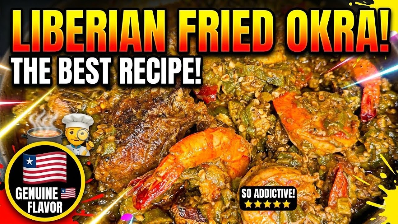EASY To MAKE Liberian Fried Okra RECIPE + HOW TO MAKE Liberian Fried Okra 