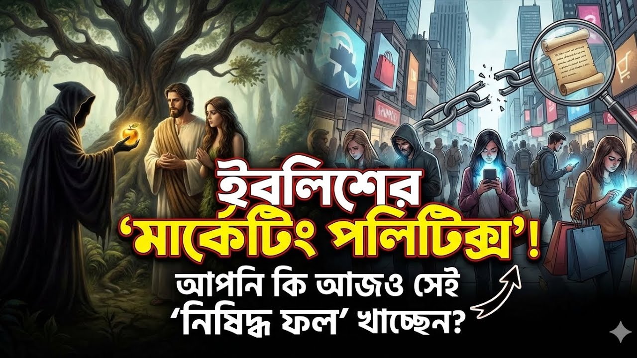 ইবলিশের ২ মার্কেটিং স্ট্রাটেজি:আপনি কি আজও জান্নাতের সেই ‘নিষিদ্ধ ফল’ খাচ্ছেন? 🔥