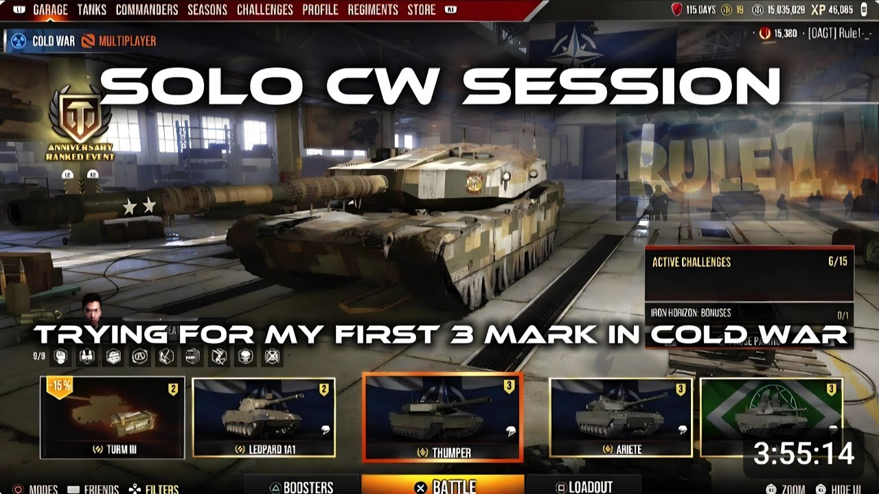 World of Tanks Console with Rule1-_- No edits, just a Cold War session 