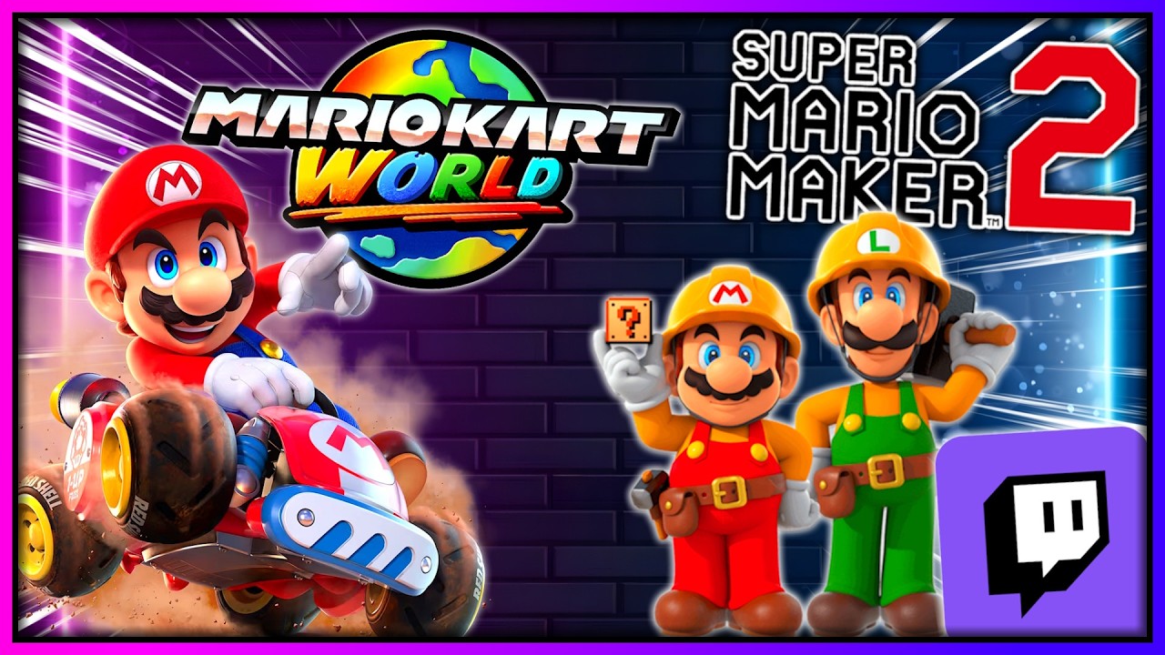 🟣 Mario Kart mit euch & eure Super Mario Maker 2 Level! | Twitch Stream vom 12.02.2026