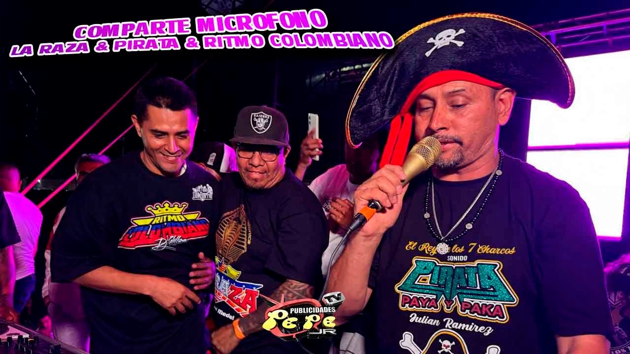 SONIDO PIRATA COMPARTE MICROFONO CON SONIDO LA RAZA EN SU ANIVERSARIO EXPLANADA DE LA FERIA EN LEON