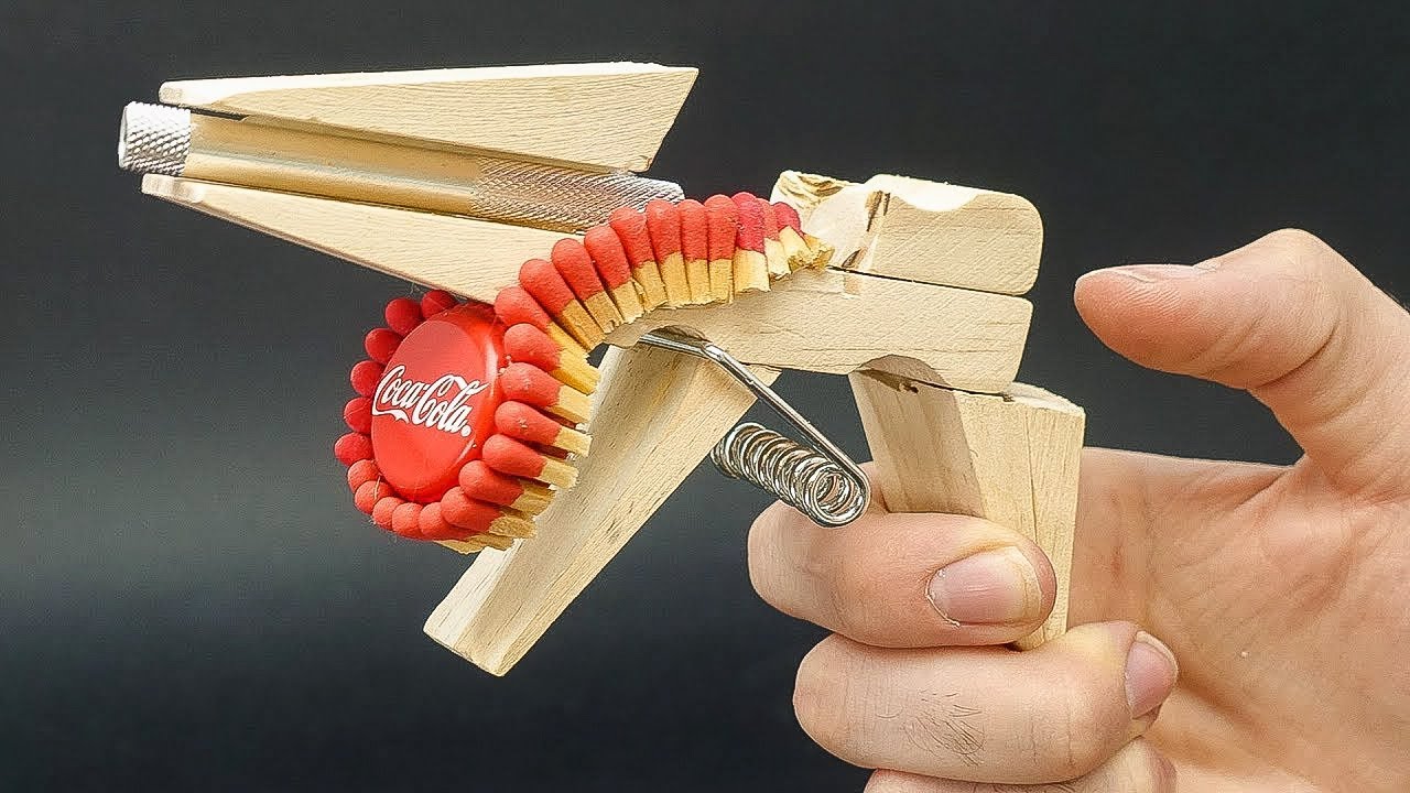 CONSTRUYO un LANZADOR de CERILLAS AUTOMATICO 🔫🔥