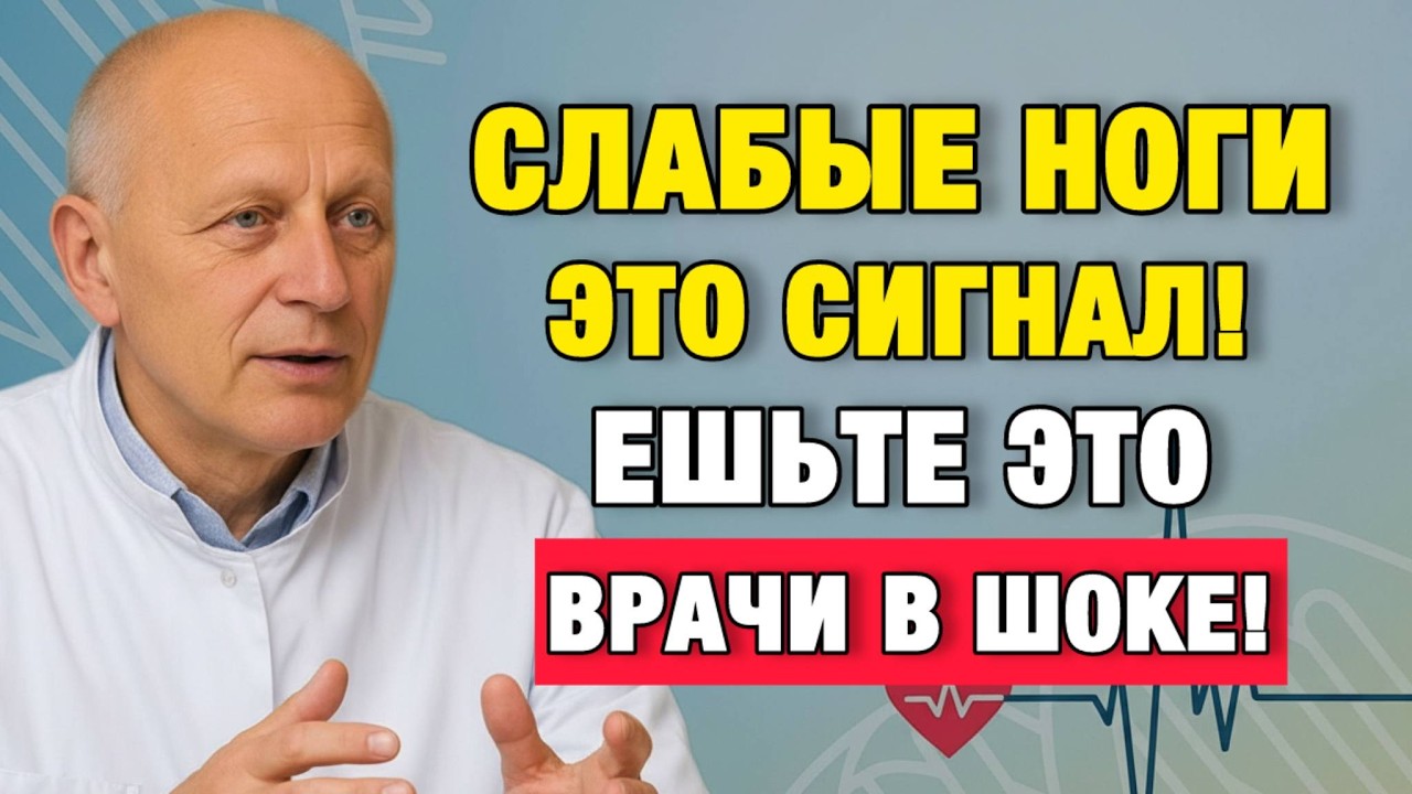3 продукта против слабости в ногах после 60: сосуды, мышцы и нервы