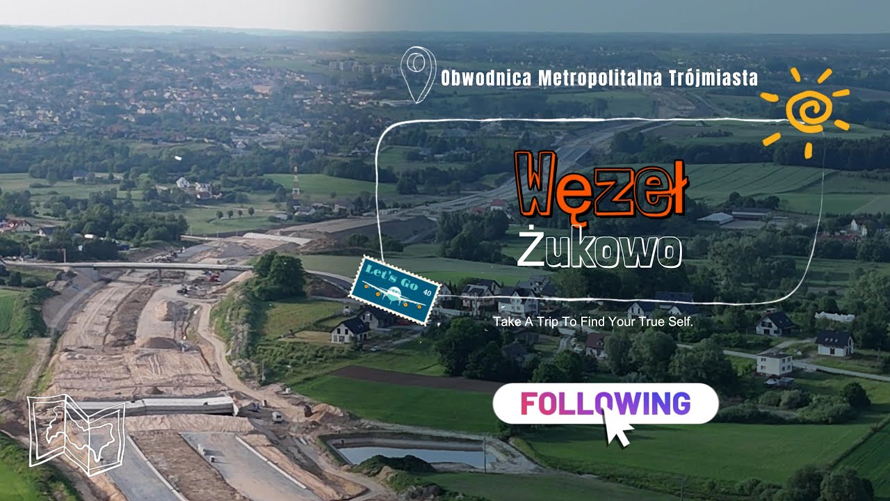 [S6] Węzeł Żukowo. Trasa Kaszubska. Obwodnica Metropolitalna Trójmiasta #edroneye #poland