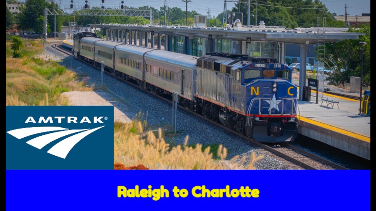 [4K] Amtrak Piedmont #73 Full Ride from Raleigh, NC to Charlotte, NC [7-14-21]