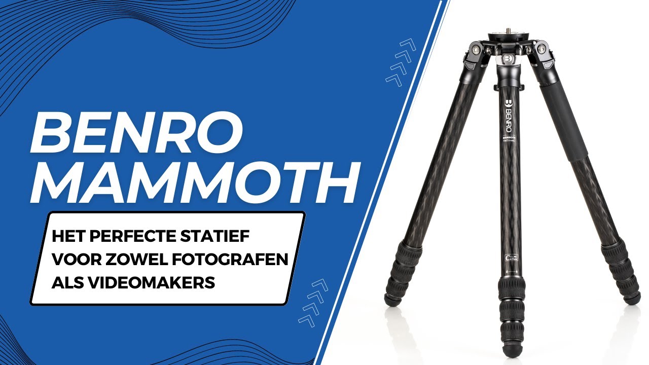 Dit is echt een veelzijdig statief, de Benro Mammoth. Geschikt voor fotografen én videomakers.