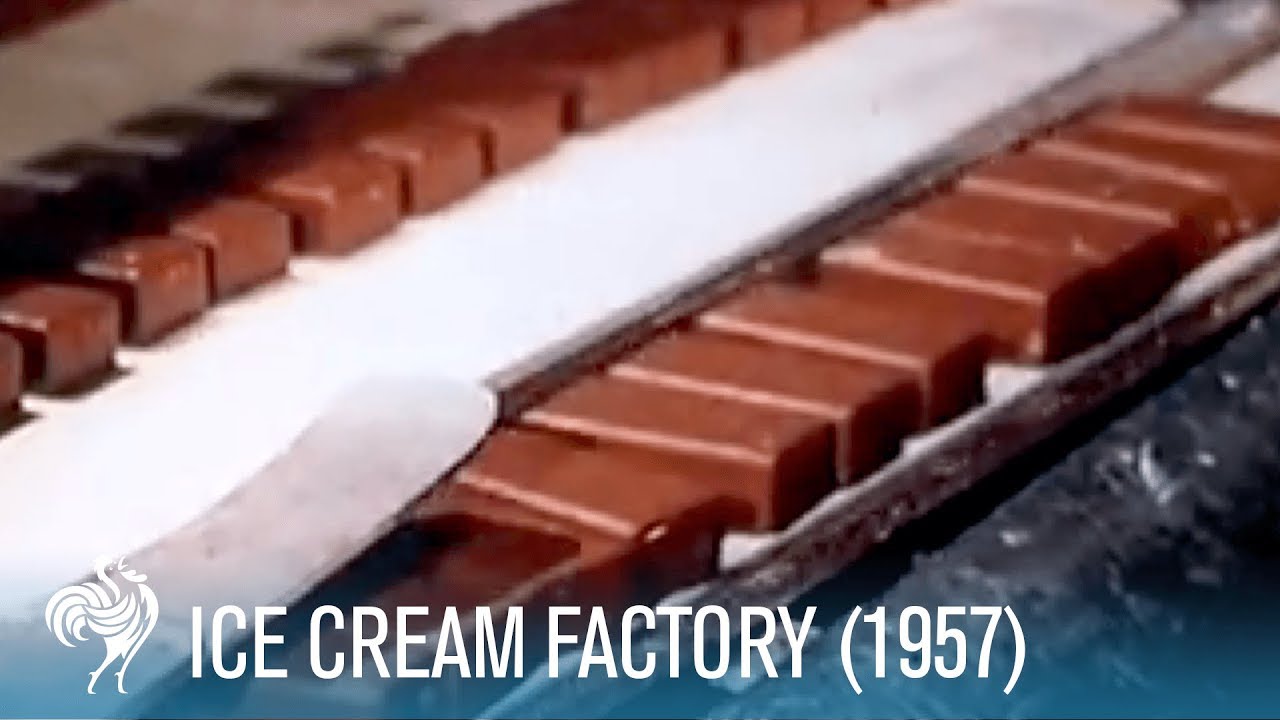 Ice Cream Factory: How Choc Ice is Made (1957) | British Path&eacute;