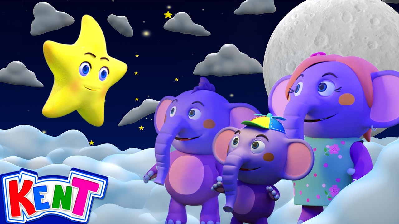 Twinkle Twinkle Little Star ⭐+ More Nursery Rhymes and Baby Songs | Kent The Elephant