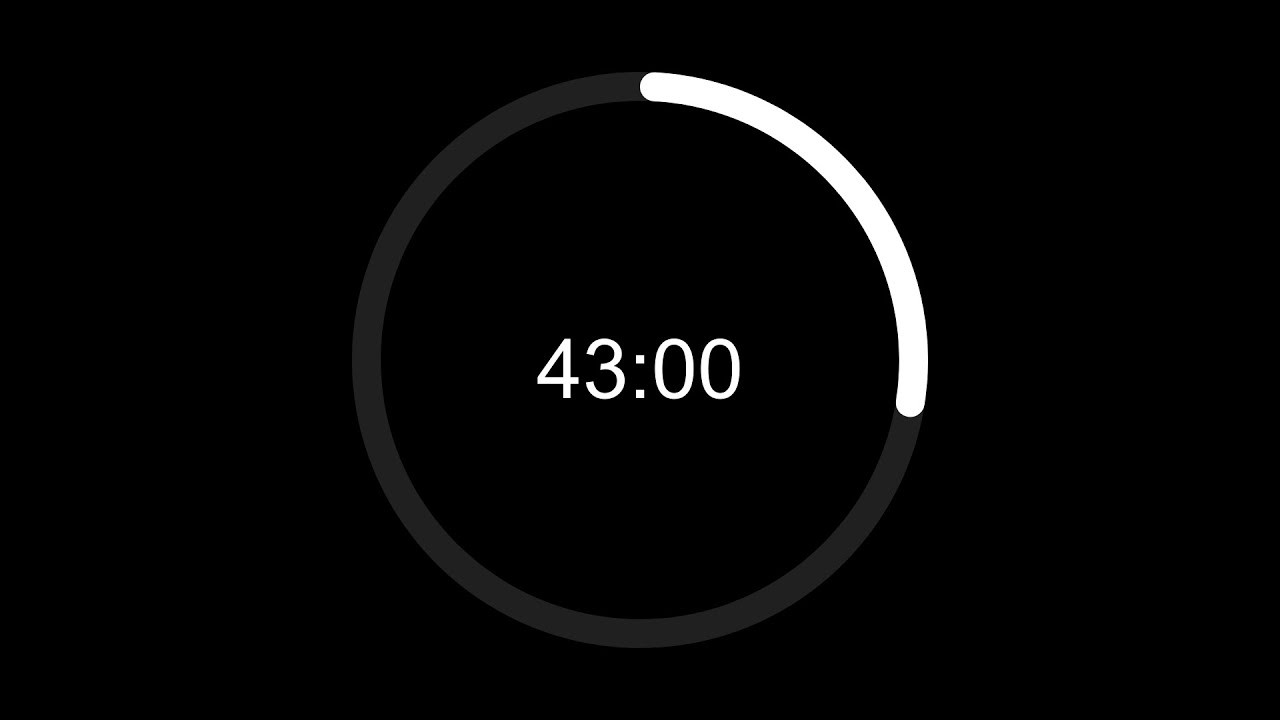 Clean 43 Min Timer For Focus