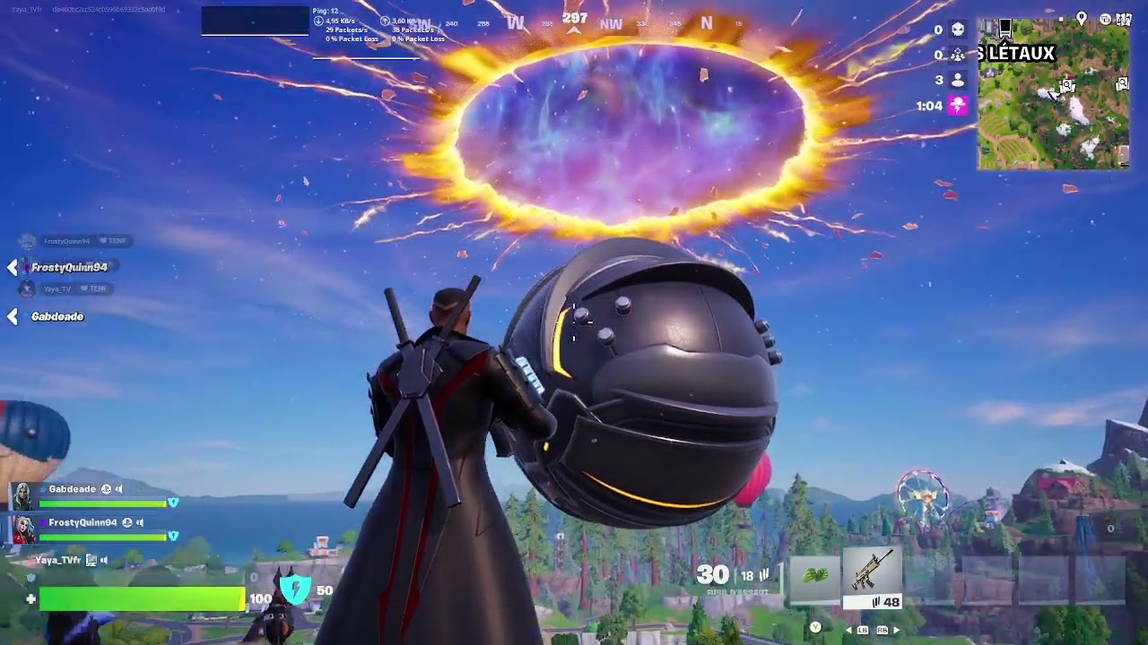 Fortnite, Mini-event : Départ du Voyageur Noir