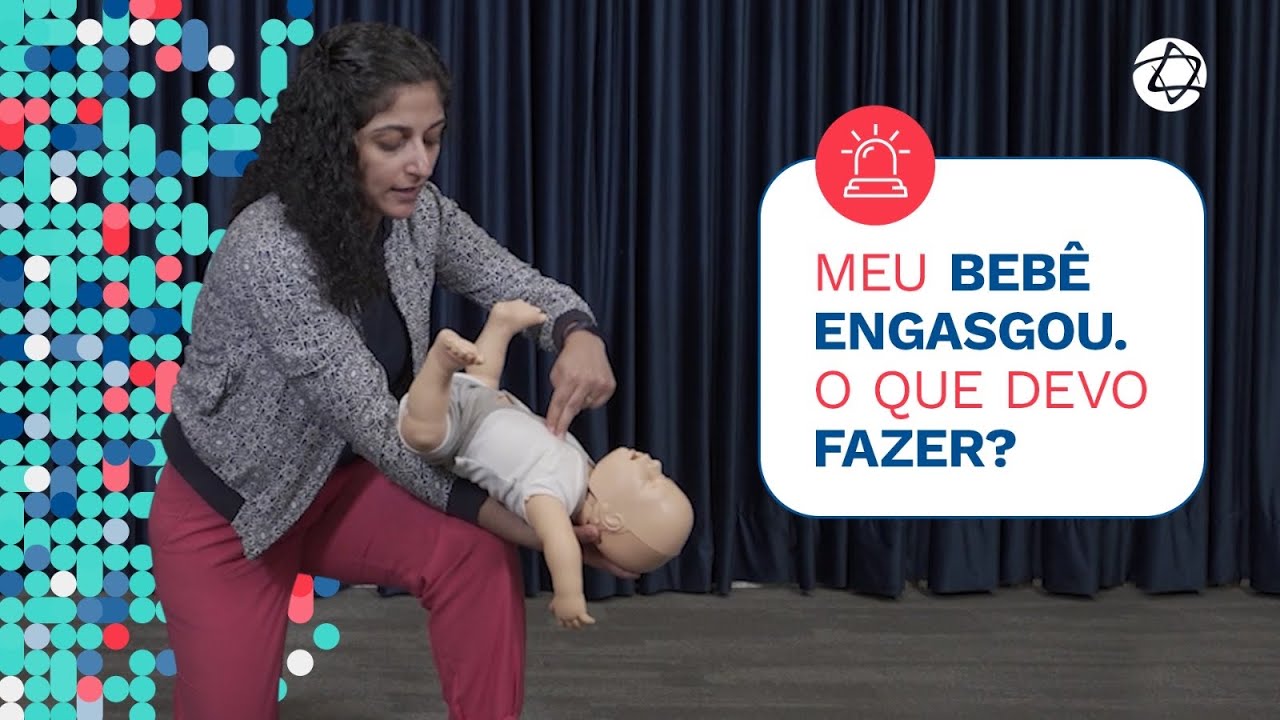 Bebê engasgado: manobra para sólidos (comida ou brinquedo) | Primeiros Socorros