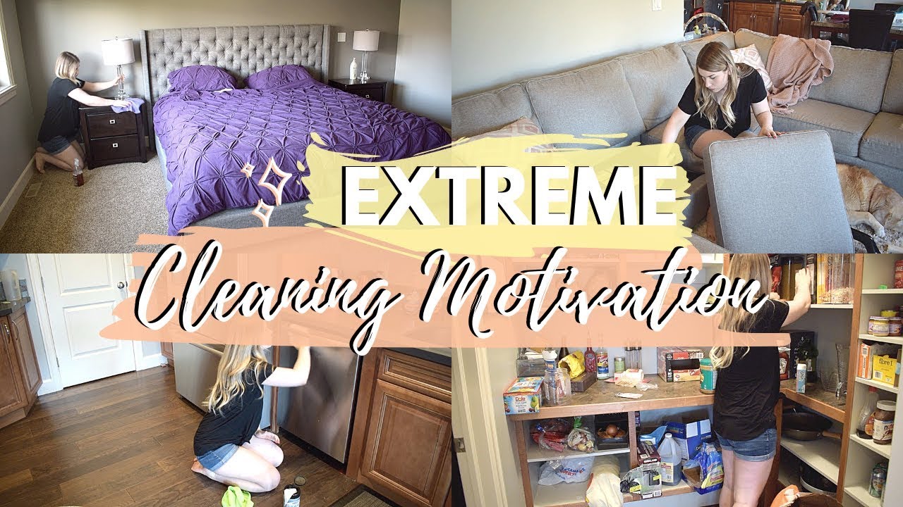 EXTREME CLEAN WITH ME | MAJOR CLEANING MOTIVATION 2019 | SAHM CLEANING ROUTINE